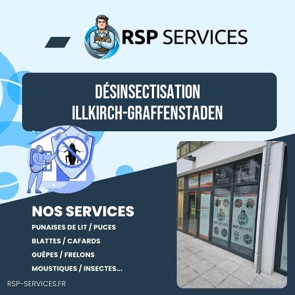 Désinsectisation Illkirch-Graffenstaden - RSP Services